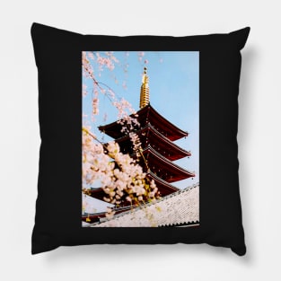 Japan - 'Sakura Temple' Pillow