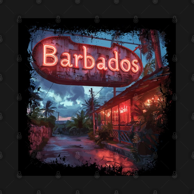 Barbados with Neon Sign by VelvetRoom