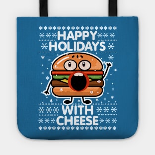 Happy Holidays with Cheese Tote