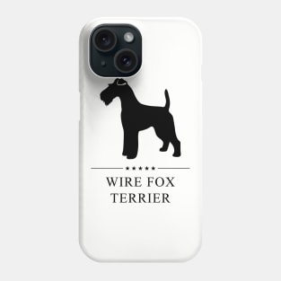 Wire Fox Terrier Black Silhouette Phone Case