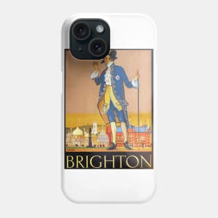 Brighton, England - Vintage Travel Poster Art Phone Case