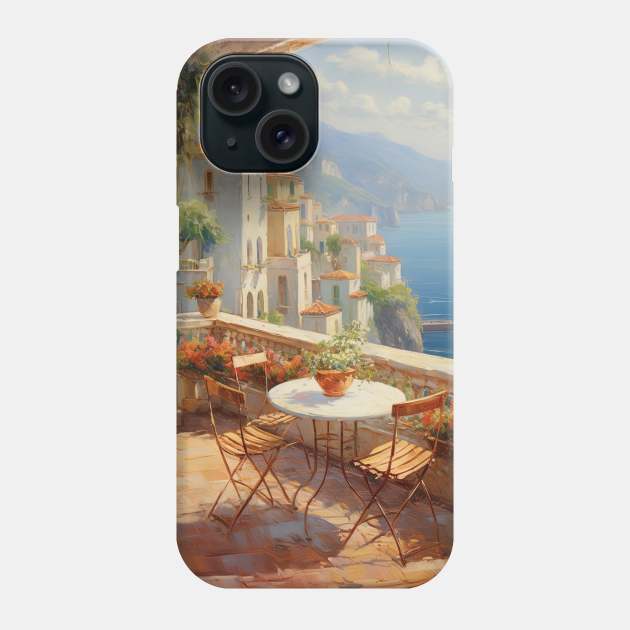 painting of greece Phone Case by Maverick Media