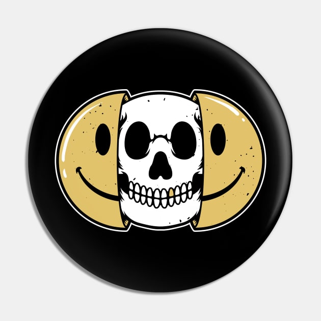 Put on a happy face Pin by WMKDesign