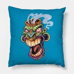 Tiki Head Pillow