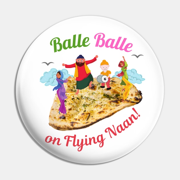 Balle Balle on flying NAAN! | Sky Bhangra | Funny Desi Pin by Cosmic Story Designer