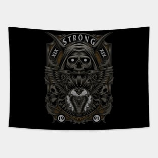 Strong Skull Devil Tapestry