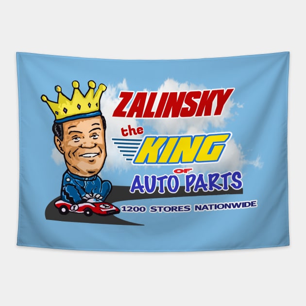 Zalinsky The King Of Auto Parts. Tapestry by NineBlack