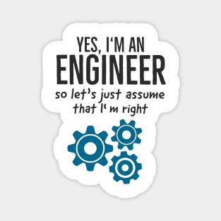 Engineer Technician Funny Saying For Engineers Magnet