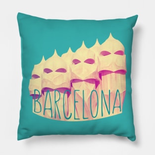 Barcelona Gaudi Paradise Pillow