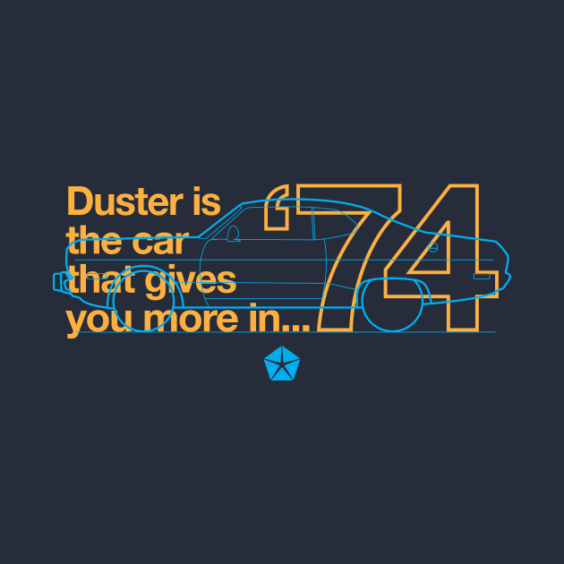 74 Duster (Valiant) - The Car That Gives You More by jepegdesign