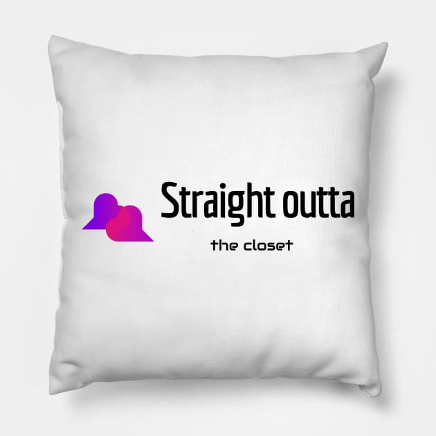 Out of closet Pillow by Celebrate your pride