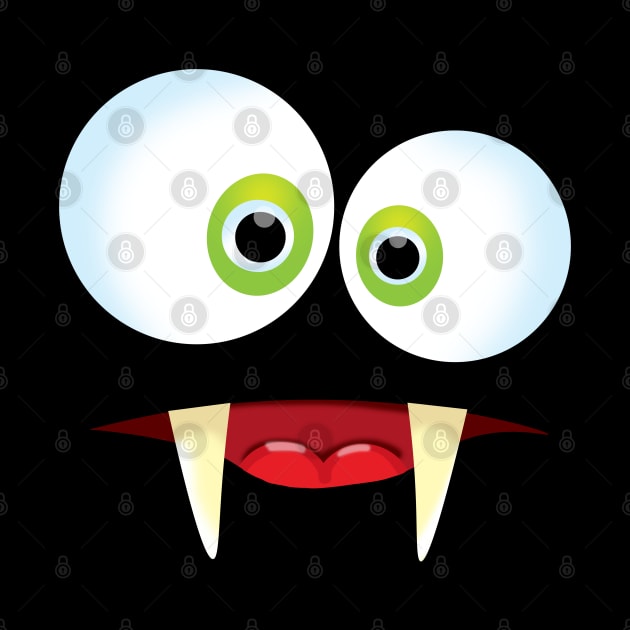 Dracula Monster Cartoon Face by Hispaniola-Fineart