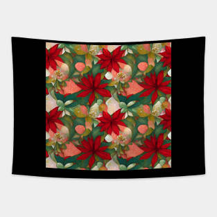 dreamy floral christmas Tapestry