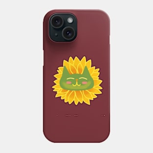 Colorful Sunflower Cat Phone Case