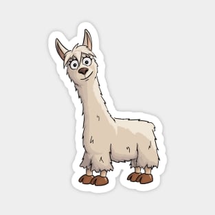 Fancy Cute Llama Magnet