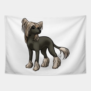 Dog - Chinese Crested - Hairless - Black and White Tapestry