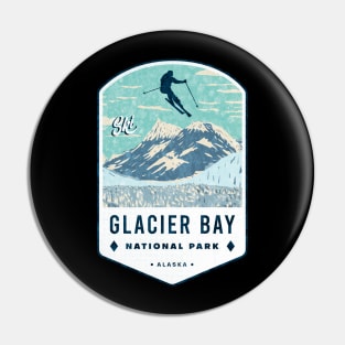 Ski Glacier Bay National Park Alaska Pin