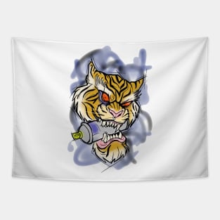 Graffiti tiger Tapestry