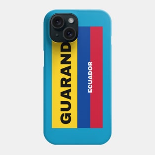 Guaranda City in Ecuadorian Flag Colors Phone Case