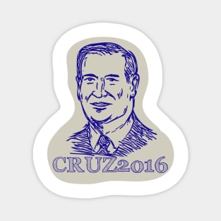 Ted Cruz 2016 President Drawing Magnet