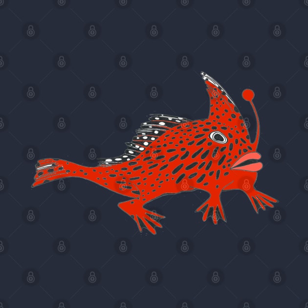 Red Spotted Handfish by topologydesign