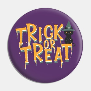 Halloween Trick or Treat I Halloween Black Cat I Halloween Global Trendy Costumes Pin