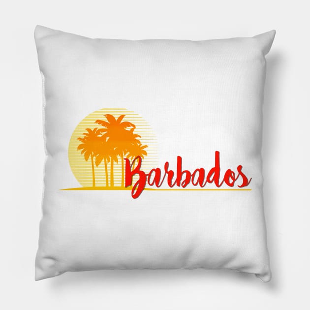 Life's a Beach: Barbados Pillow by Naves