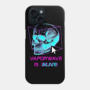 Vaporwave Skull Cyberpunk Style Retro Phone Case