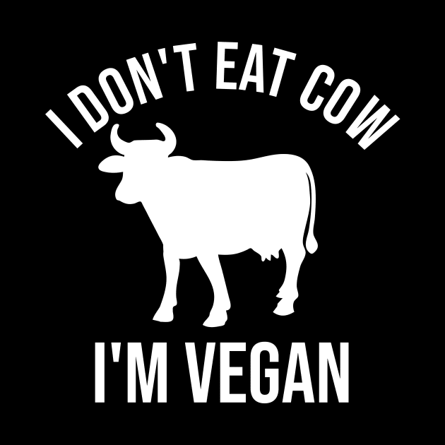 I don't eat cow. I'm vegan by cypryanus