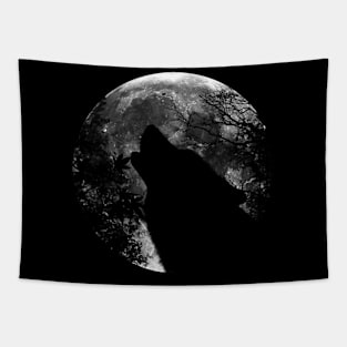 Wolf Moon Tapestry