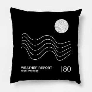 Weather Report / Minimalist Graphic Artwork Fan Design Pillow