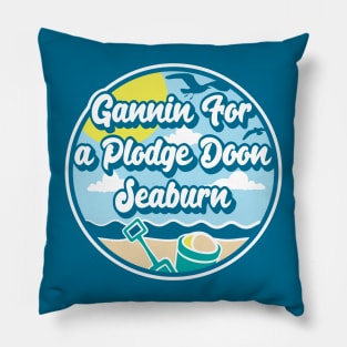 Gannin for a plodge doon Seaburn - Going for a paddle in the sea at Seaburn Pillow