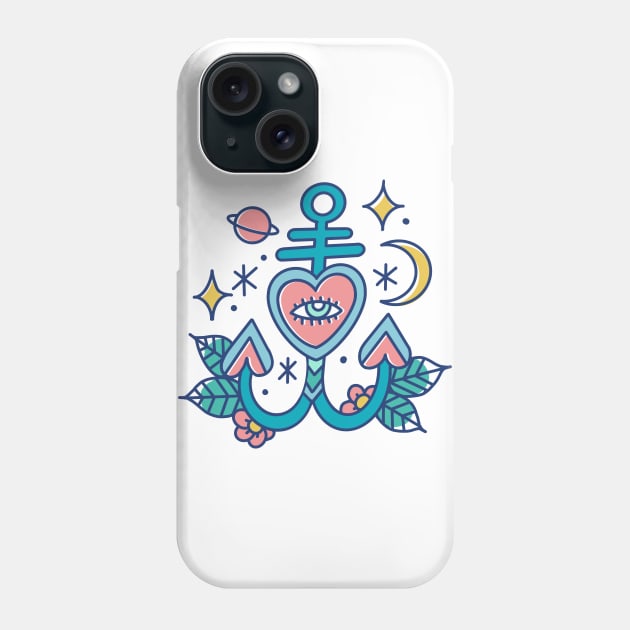 Anchor lucky charm Phone Case by Paolavk