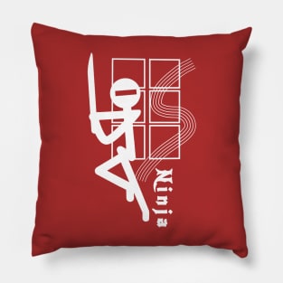 Stickman Ninja Pillow