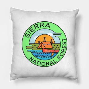 Sierra National Forest California Camping Canoe Pillow