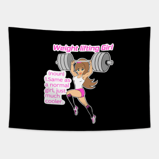 Weightlifting girls Tapestry