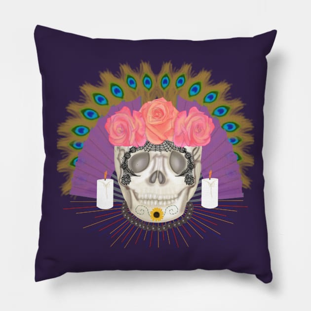 Día de los Muertos Pillow by KataMartArt