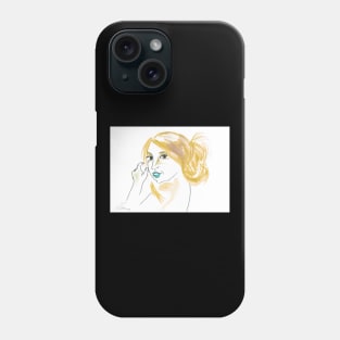 Girl With A Messy Bun - Beige Palette Phone Case