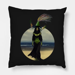 WITCH EXITING THE SEA Pillow