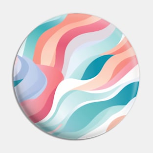 Pastel Ripples: Modern Abstract Waves Unleashed Pin