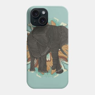 Modern African Elephant Phone Case