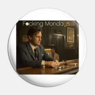 Sad Jon Hamm Yule Pin