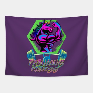 Fabulous Fitness Unicorn Pride Tapestry