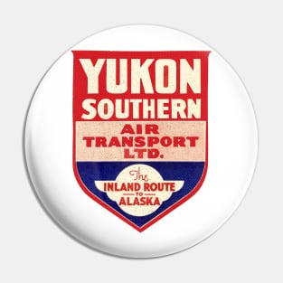 Yukon Southern Alaska Vintage Airlines Air Transport Luggage Bumper Pin