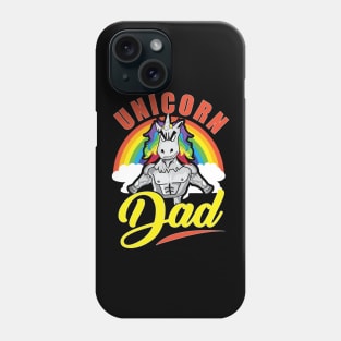 Awesome Unicorn Dad Cool Unicorn Dads Phone Case