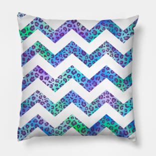 Chevron Leopard Print Pillow