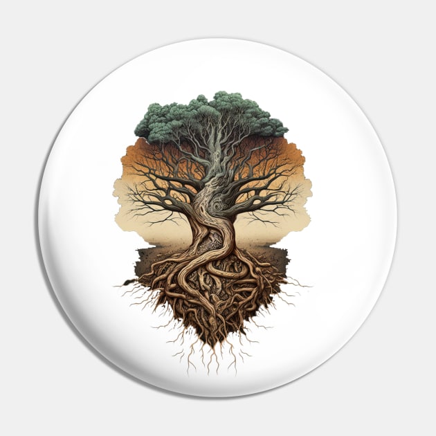 Strong nature: Majestic Foliage Pin by Arthur Attire