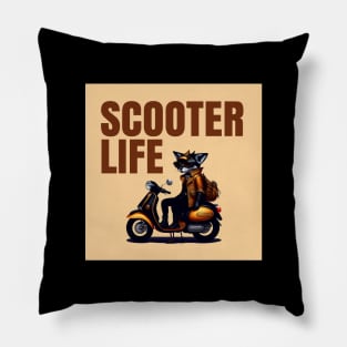 Scooters life Pillow