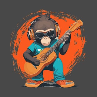 monkey play guitar T-Shirt