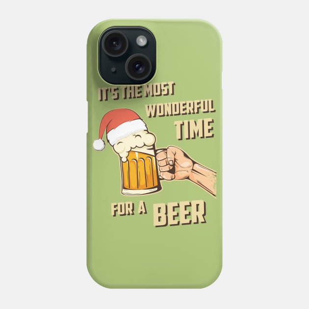 It's The Most Wonderful Time For A Beer Phone Case by MasliankaStepan